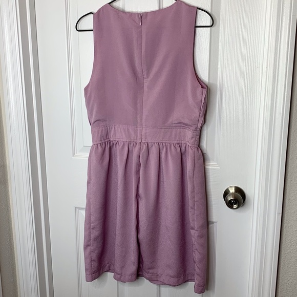 Forever 21 Lilac Purple Mini Dress Sz Small - Picture 3 of 10